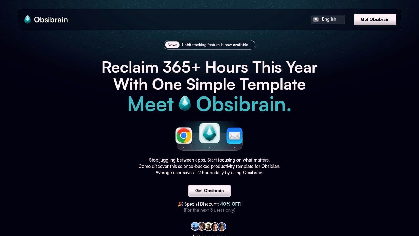 All-in-One Productivity Template for Obsidian – Obsibrain