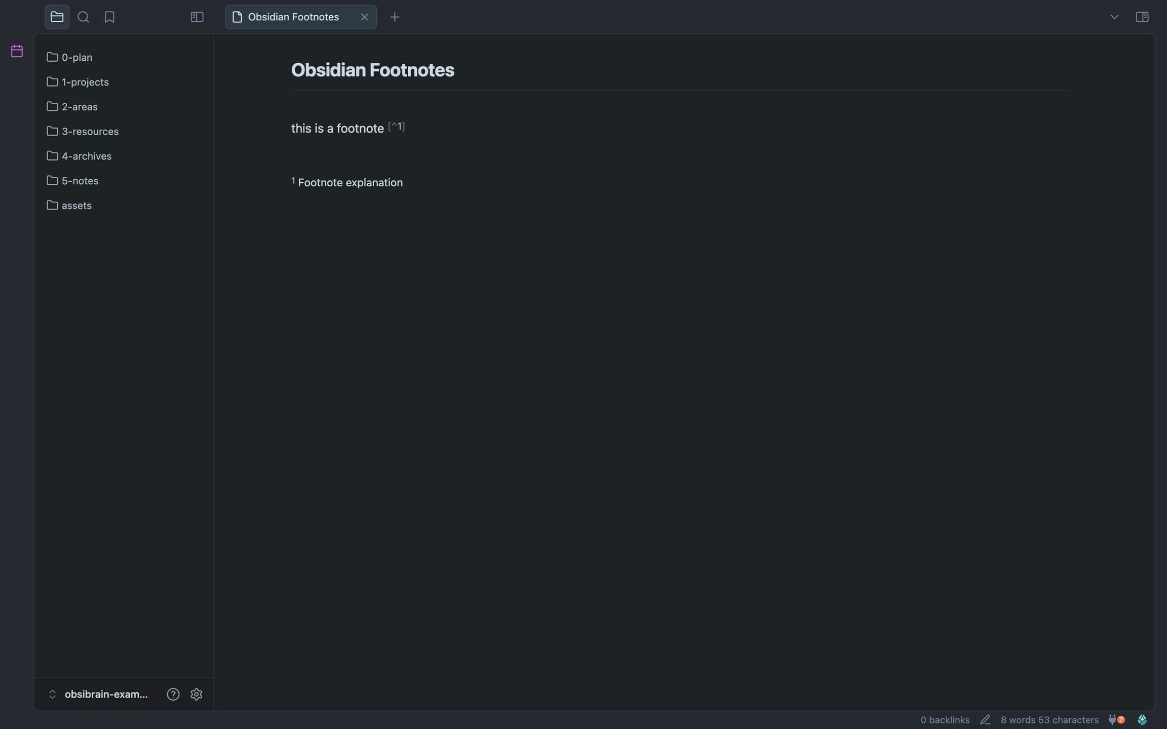 footnotes in obsidian