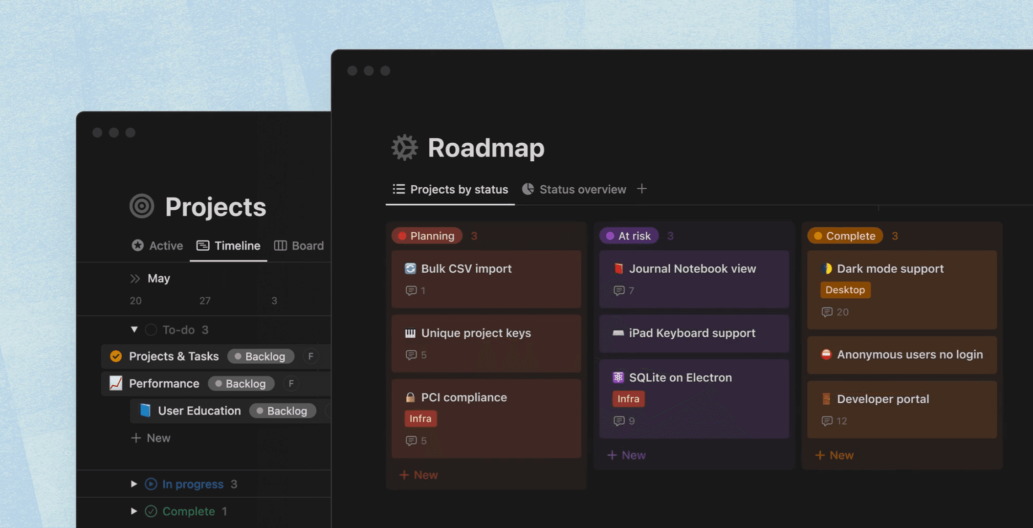 All-in-one collaborative tools in Notion.