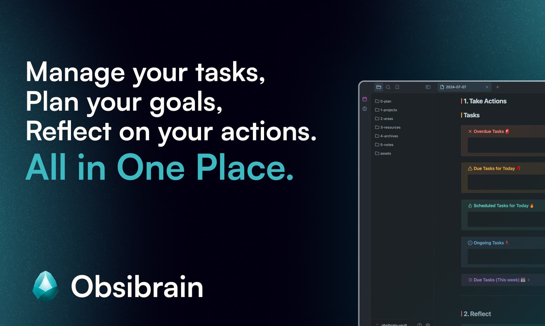 Check out the Obsibrain template.