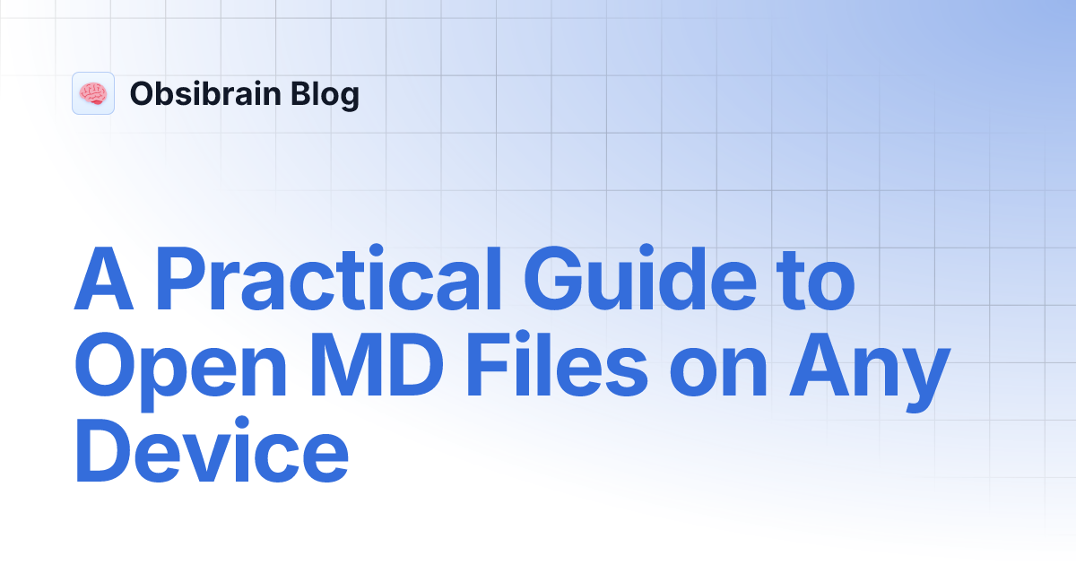 How to Open MD File: A Practical Guide for Any Device